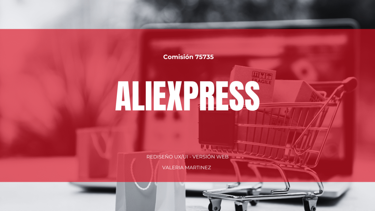 Rediseño UX/UI Aliexpress